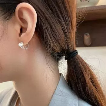 Перламутровые пуговицы для ушей, новый стиль, ниша, высококачественные пуговицы для ушей, темперамент, легкие, роскошные украшения для ушей