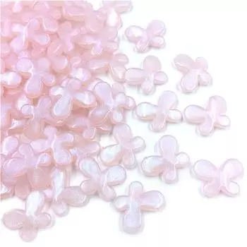 Перламутровый цвет изысканный 10 шт свободные бусины подвески DIY ювелирные аксессуары мода бабочка разноцветный