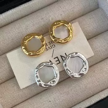 Перламутровый геометрический нерегулярный дизайн Ниша Изысканный маленький гвоздик Холодный ветер