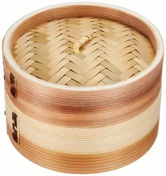 Перламутровый металлический китайский пароварка 15 см пароварка для овощей на пару Shumai Xiaolongbao натуральное дерево натуральный бамбук Wa no Sato H-5712