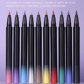 Перламутровый водостойкий, долговечный, не размазывающийся, ультратонкий жидкий карандаш для макияжа глаз, 1 мл One Size