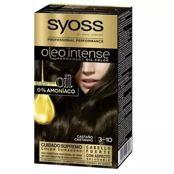 Перманентная краска для волос Syoss Oleo Intense 3-10 Коричневый