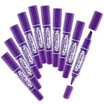 Перманентная ручка Zebra High Mackie Care, сменный стержень, фиолетовый, 10 шт., B-YYT5-PU
