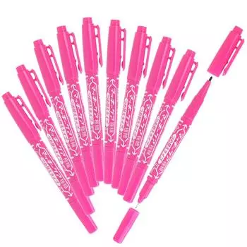 Перманентная ручка Zebra Mackie Care Extra Fine, сменный стержень, розовый, 10 шт., B-YYTS5-P розовый