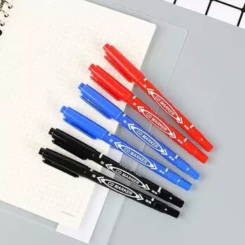 Перманентный для рисования 10 шт./лот маркеры металлические двухконечные тонкие линейки для ткани быстросохнущие цветные популярные высококачественные нежные ювелирные изделия 2