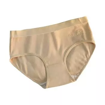 Перо Белок Волокно Теплые Женские Трусики Девочки Подростки Девочки Шлифовка Волос Пакет Средняя Талия Комфорт Бедра Антибактериальный Промежность M