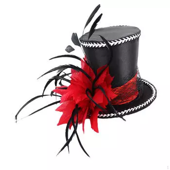 Перо-чародей, цилиндр, свадебное платье подружки невесты, женское платье, бал, банкетный аксессуар для волос