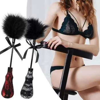 Перо для флирта, продление климакса, увеличение либидо, интерактивное добавление счастья, секс-игрушка с перьями для пары