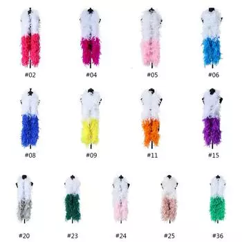 Перо двухцветное, турецкое перо, бархатная полоска, 90 г, шарф «сделай сам», аксессуары для камина, одежда, одежда 40g