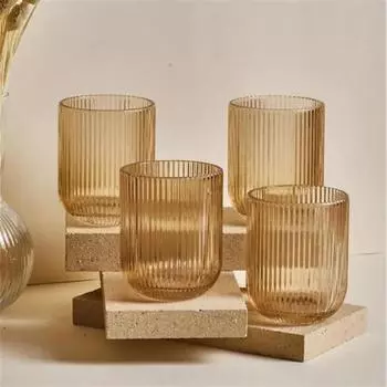 Perotti 14908 Imola Стакан 4шт Янтарный 275 мл