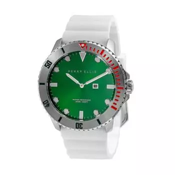 [Perry Ellis] Часы DEEP DIVER кварцевые 46 мм корпус силиконовый ремешок 02003-03 мужские обычные импортные бежевые