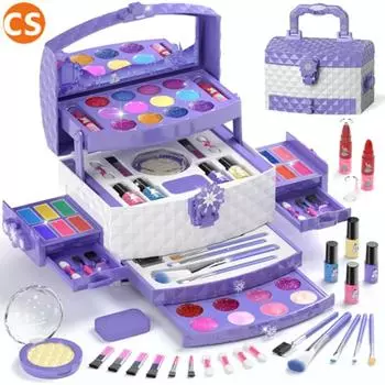Perry Home 56 предметов Frozen Purple All-in-One Princess детский набор косметики цветной макияж блеск для губ и т. д., 1 предмет
