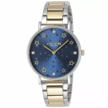 PERRY Navy Dial Stainless Steel Quartz 36MM Watch 14503523 Gold [Coach] Women s [Item]
