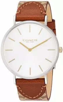 PERRY Silver Dial Stainless Steel Quartz 36MM Watch 14503121 Brown [Coach] Women s [Item]