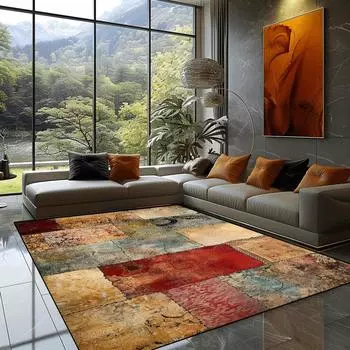 Персидские ретро-ковры для гостиной, классический домашний декор, роскошные ковры, нескользящий коврик для спальни, большой коврик для журнального столика 60x90cm door mat