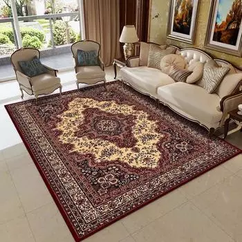 Персидский винтажный ковер для гостиной, ретро-украшение дома, ковер для гостиной, прихожей, коврик для пола, нескользящий, спальня, гардероб, мягкий коврик 60x90cm door mat