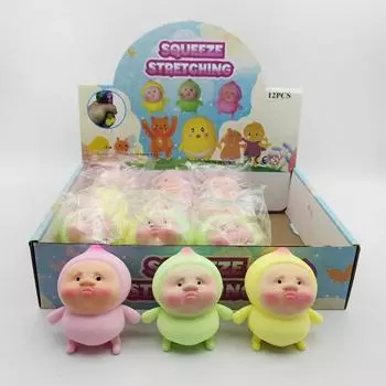 Персиковая щепотка Le Tpr, мягкая клейкая игрушка из муки, пердежная маленькая красная книжка в том же стиле, хит продаж, трансграничная оптовая продажа игрушек Fart peachMixed Color