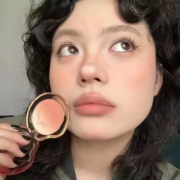 Персиково-розовые румяна Матовый фиолетовый оттенок щек Румяна для макияжа Стойкий осветление лица Шелковистая гладкость Румяна Палитра пудры Косметика 01