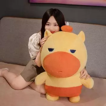 Persimmon Dolphin LULU кукла плюшевая игрушка пушистая мягкая кукла капибара детский подарок 25cm жёлтый