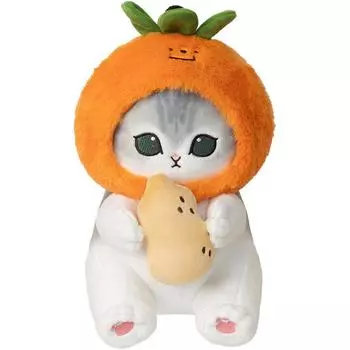 Persimmon Mofusand Cat Peanut Plush Toys Pendant Animal Holiday Gifts Dolls Persimmon,20cm