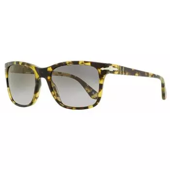 Persol Мужские прямоугольные солнцезащитные очки PO3135S 1056M3 Коричнево-бежевые черепаховые 55 мм 1056m3