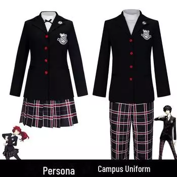 Persona 5 Ёсидзава Касуми, Рен Амамия и Горо Акечи школьная форма Косплей Костюм S
