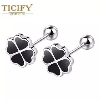 Персональные романтические серьги-капельницы в пяти формах, женские простые серьги с любовью, маленькие умные серьги с пряжкой и винтом