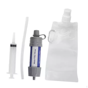 Персональный фильтр для воды, очищающее устройство, очиститель для пешего туризма Grey