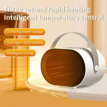 Персональный обогреватель с защитой от перегрева, тумблерный переключатель, компактный размер, портативный, для использования в помещении, 1000 Вт, обогреватель, вентилятор EU