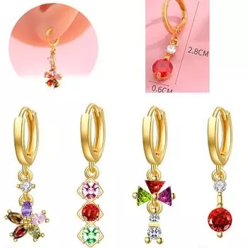 Персональный подвесной светильник - Популярные темпераментные серьги с пряжкой для ушей