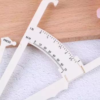 Персональный тестер жира, калиперы, измерительная лента и диаграммы жира, фитнес-измерение чёрный