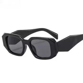 Индивидуальные нерегулярные квадратные узкие солнцезащитные очки модные женские очки люксовый брендовый дизайн солнцезащитные очки As the picture