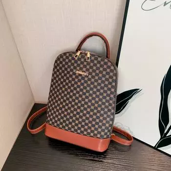 Рюкзак для повседневного ношения в стиле 2024, осень-зима, новая мода, большая вместимость, сумка через плечо для женщин в стиле ретро, косая сумка через плечо чёрный