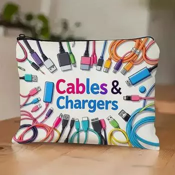 Personalized Canvas Makeup Bag Travel Organizer with Logo Print for Women Men 1pcs