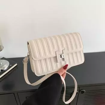 Personalized casual 2024 new fashion women niche design trend beautiful commuter messenger bag portable small square bag чёрный