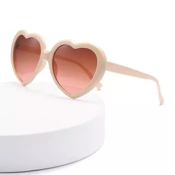 Персонализированные модные детские солнцезащитные очки Love в большой оправе для детских вечеринок, милые очки Love розовый