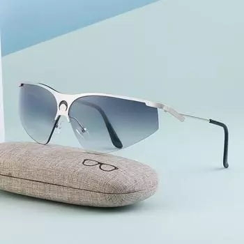 Personalized Half-Frame Windproof Sunglasses Women S Trend Sunglasses Men S Glasses