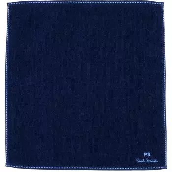 Personalized PS Towel Handkerchief Cotton Logo Simple 140365 THANK Name [Paul Smith] 100% (No Personalized, Navy)