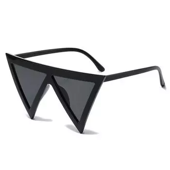 Personalized Triangular Sunglasses, Exaggerated Hip-Hop Catwalk Geometric Glasses regular