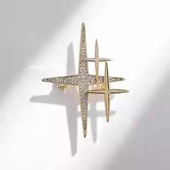 Персонализированная брошь-звезда Creative Niche Sense Design Sense Pin Anti-Light Buckle Accessories