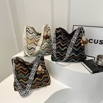 Персонализированная клетчатая трендовая весенняя большая вместительная модная простая повседневная сумка-мессенджер через плечо женская сумка