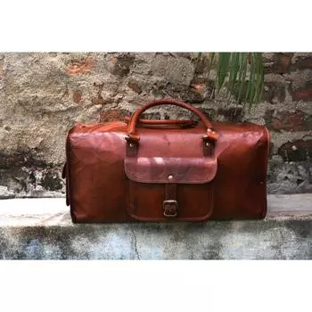 Персонализированная кожаная спортивная сумка, дорожная ручная кладь, ночная сумка для спортзала, выходного дня, уникальный подарок жениху, большая спортивная сумка 20 x 10 x 10 in