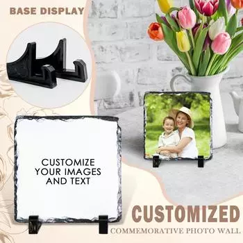 Персонализированная квадратная памятная табличка с гравировкой на заказ, уникальный подарок на годовщину, свадьбу, день рождения, украшение дома One Size