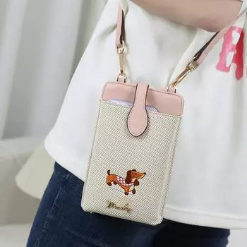 Персонализированная летняя вязаная сумка-мессенджер для мобильного телефона для женщин - высококачественная и универсальная розовый