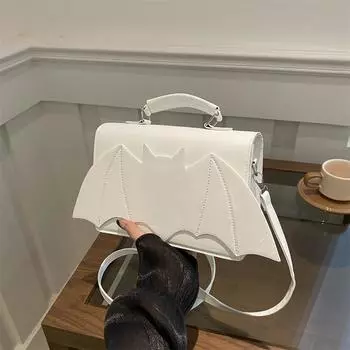 Персонализированная летучая мышь, забавная, однотонная, повседневная, простая, модная, сумка-мессенджер, переносная, маленькая, квадратная, женская красный