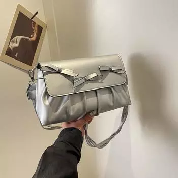 Персонализированная маленькая сумка Niche design, женская, новинка 2024 года, модная сумка через плечо и подмышку, маленькая квадратная сумка для поездок на работу чёрный