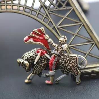 Персонализированная мода ретро сказка стиль свитер брошь булавка коррида рыцарь куртка ювелирные изделия