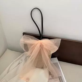 Персонализированная нишевая тканая сумка для женщин в 2024 году, новая модная сумка на одно плечо Design Sense для отдыха и отдыха на море, сумка-ведро