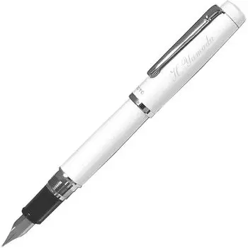 Персонализированная перьевая ручка Platinum Procion Перьевая ручка PLATINUM Фарфор (M (Средняя) белый)