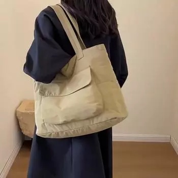 Персонализированная простая сумка через плечо, новая повседневная женская сумка большой вместимости, однотонная дорожная универсальная сумка на молнии для подмышек 41x13x31cm зелёный